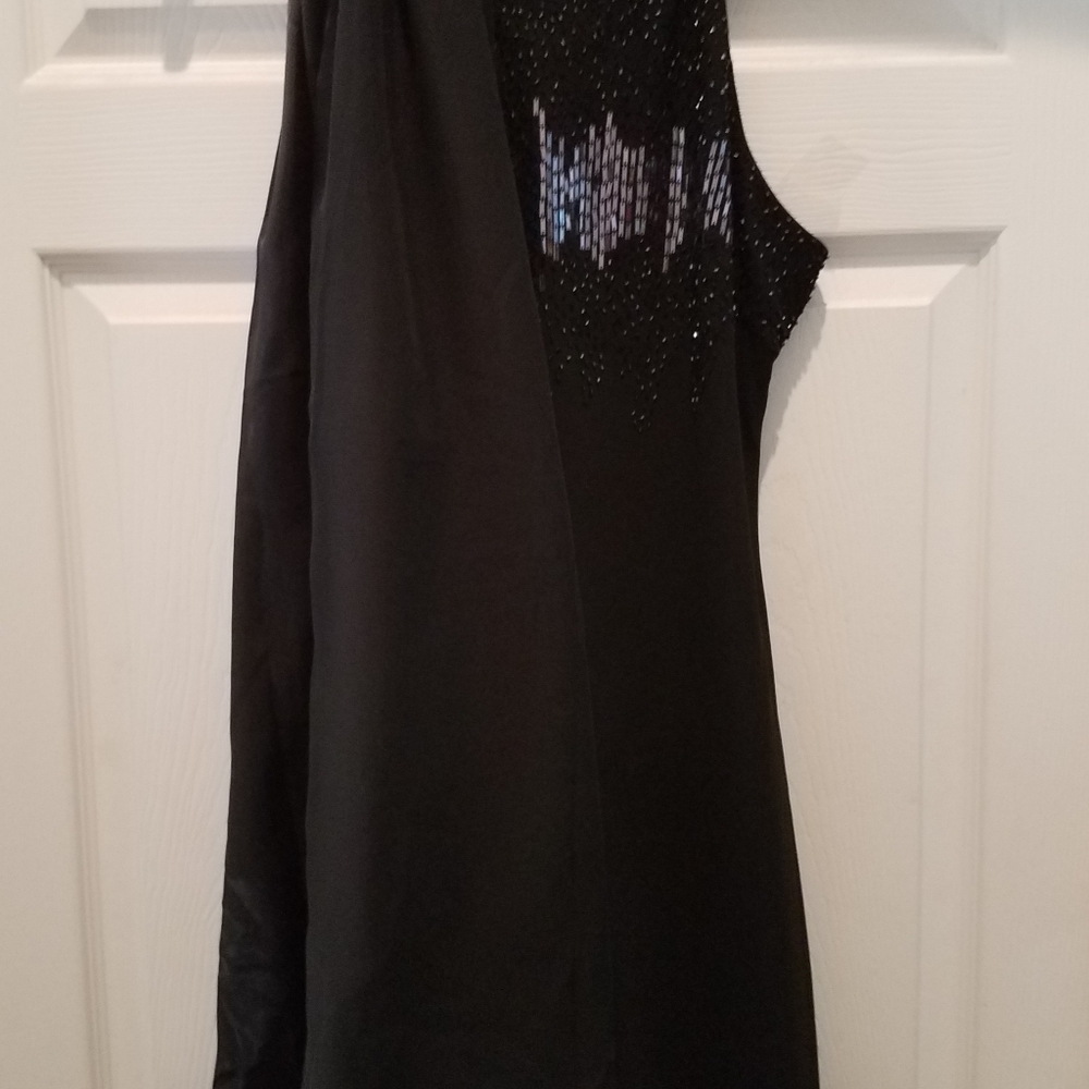 Cachet black maxi spaghetti strap dress - Picture 8 of 14